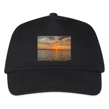Sonnenuntergang - Kinder Basecap - Schwarz - Vorne