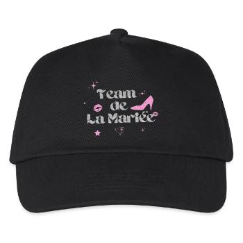 Silver Bride's Team - Kids’ Baseball Cap - black - Front