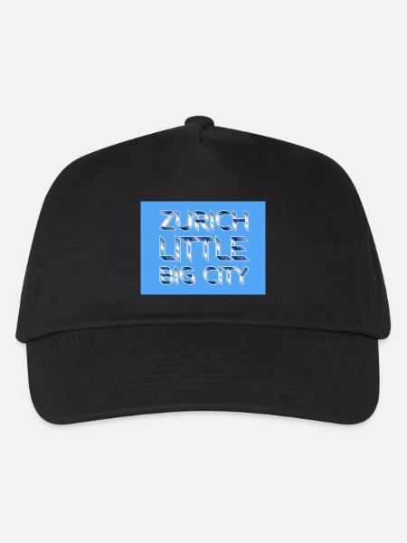 Zurich little big City - Kinder Basecap - Schwarz