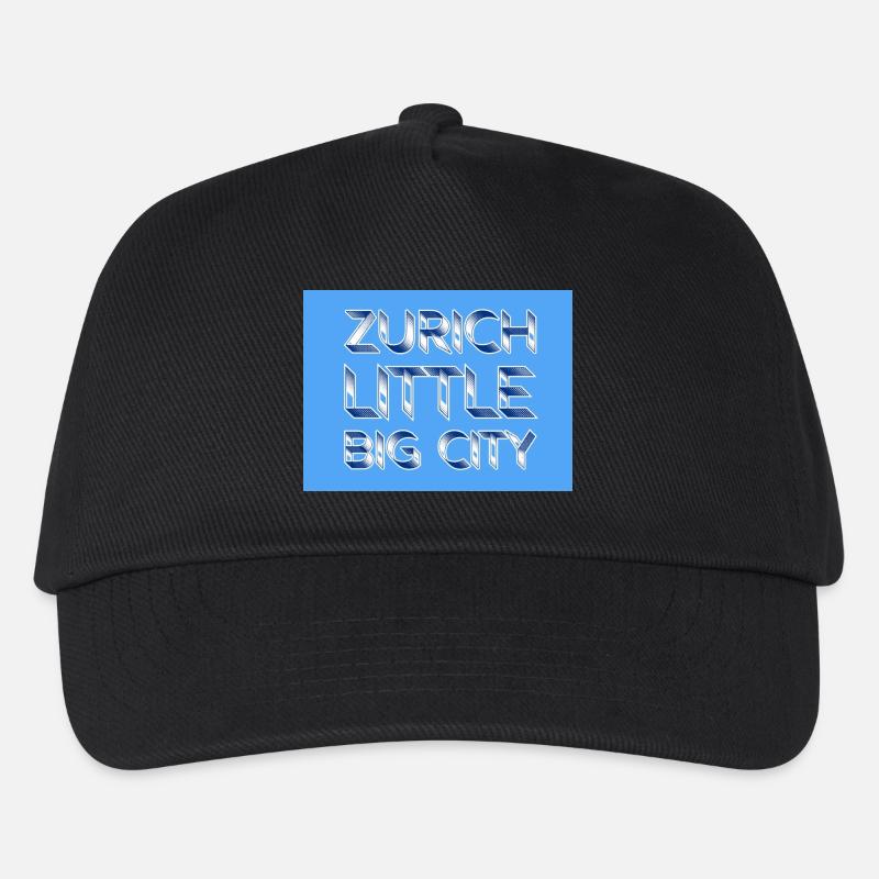 Zurich little big City - Kinder Basecap - Schwarz
