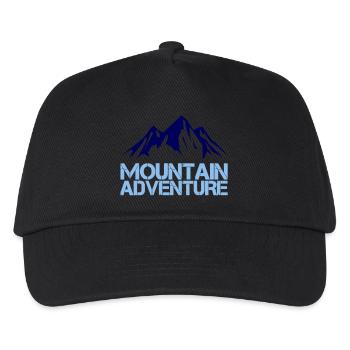 mountain adventure - Kinder Basecap - Schwarz - Vorne