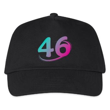 Number 46 multicolor - Kids’ Baseball Cap - black - Front