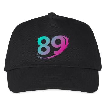 Number 89 multicolor - Kids’ Baseball Cap - black - Front