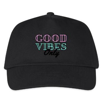 positive Energie - Kinder Basecap - Schwarz - Vorne