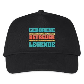 Beruf Betreuer - Kinder Basecap - Schwarz - Vorne