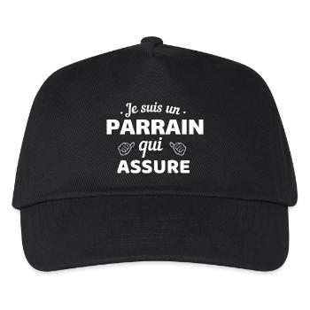 Surprising Humor I am a godfather who ensures - Kids’ Baseball Cap - black - Front