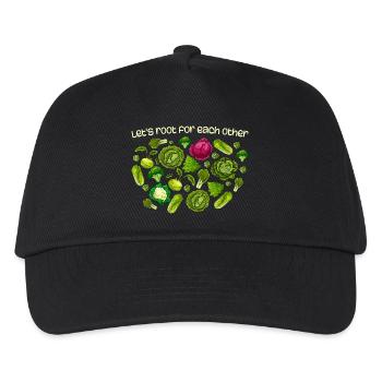 Inspirational Root Vegetables Motivational - Kids’ Baseball Cap - black - Front