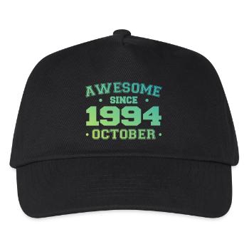 Oktober 1994 - Oktober 1994 Geburtstagsgeschenk - Kinder Basecap - Schwarz - Vorne