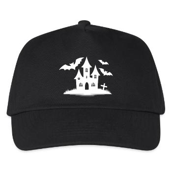 Maison hantée de chauves-souris pour enfants pour Halloween - Casquette de baseball Enfant - noir - Devant