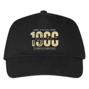 vintage 1966 / cadeau 1966 / perfection 1966 - Casquette de baseball Enfant - noir - Devant