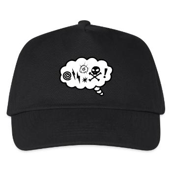 Angry Thought Bubble - Kids’ Baseball Cap - black - Front