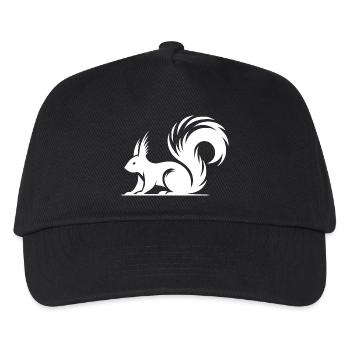 Swift Squirrel Encre Style Dessin - Casquette de baseball Enfant - noir - Devant