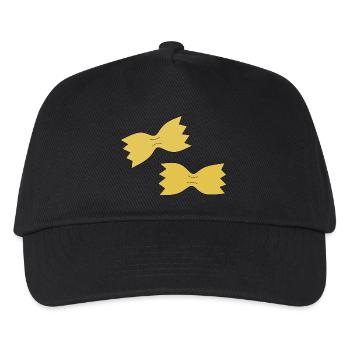 Pâtes Farfalle - Casquette de baseball Enfant - noir - Devant