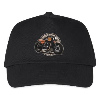 Bobber // Custom // Motorcycle - Kids’ Baseball Cap - black - Front