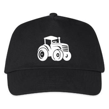 Traktor Landwirtschaft - Kinder Basecap - Schwarz - Vorne