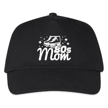 80er Mama - Kinder Basecap - Schwarz - Vorne