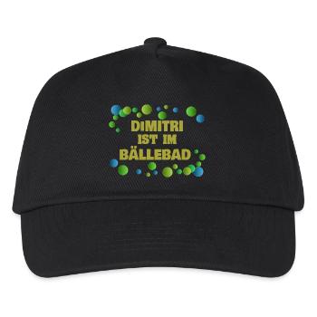 Bälle Dimitri - Kinder Basecap - Schwarz - Vorne