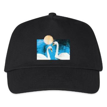 Swan - Kids’ Baseball Cap - black - Front