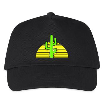 Cactus Sun Prickly Night Desert Sunset - Kids’ Baseball Cap - black - Front