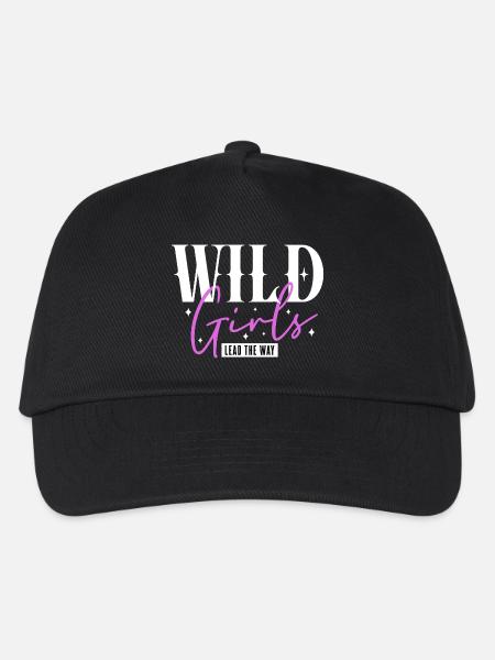 Wild Girls führen den Weg an Statement - Kinder Basecap - Schwarz