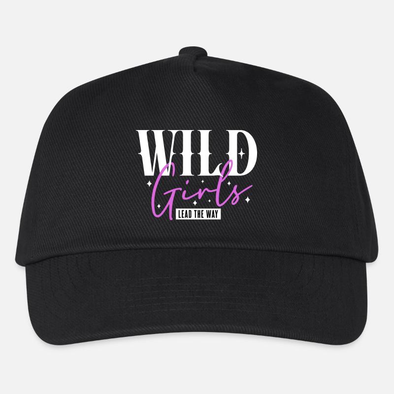 Wild Girls führen den Weg an Statement - Kinder Basecap - Schwarz