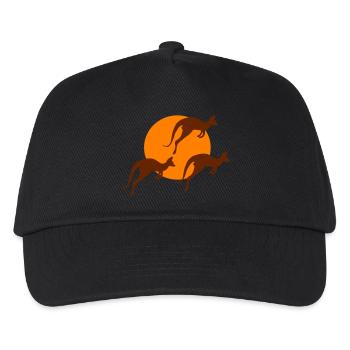 Kangaroo - Kids’ Baseball Cap - black - Front