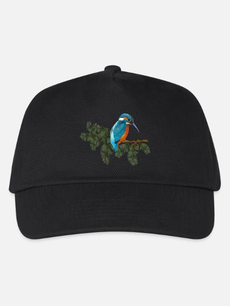 Bunter Vogel - Kinder Basecap - Schwarz