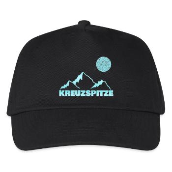 Bergsteigen kreuzspitze - Kinder Basecap - Schwarz - Vorne