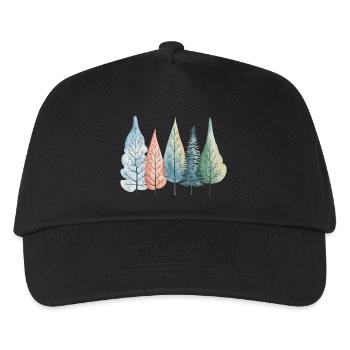 Winter - Kinder Basecap - Schwarz - Vorne