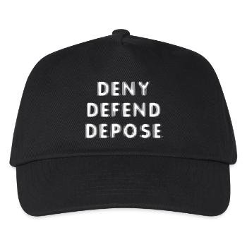 Deny Defend Depose - Kids’ Baseball Cap - black - Front