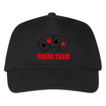 Poker Team - Kids’ Baseball Cap - black - Front