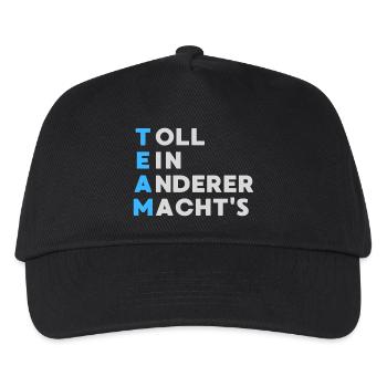 TEAM Toll Ein Anderer Macht`s - Kinder Basecap - Schwarz - Vorne