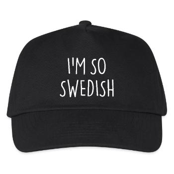 IM SO SWEDISH, Sweden, Sweden - Kids’ Baseball Cap - black - Front
