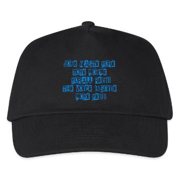 JONE WASTE YORE TOYE MONME YORALL REDIII THE VOICE - Kids’ Baseball Cap - black - Front