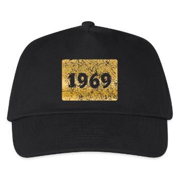 Zahl 1969 - Kinder Basecap - Schwarz - Vorne