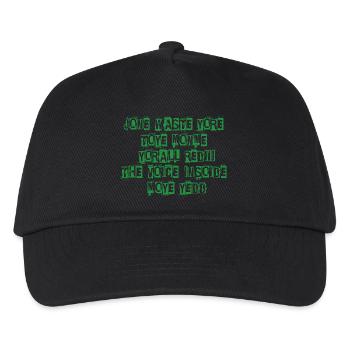 JONE WASTE YORE TOYE MONME YORALL REDIII THE VOICE - Kids’ Baseball Cap - black - Front