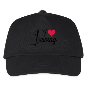 Sew - Kids’ Baseball Cap - black - Front