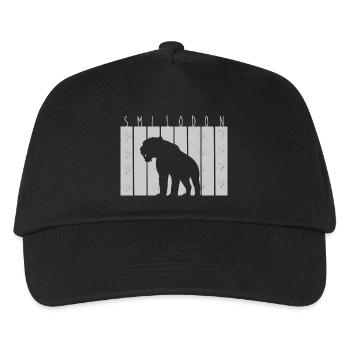 Tigre à dents de sabre - Casquette de baseball Enfant - noir - Devant