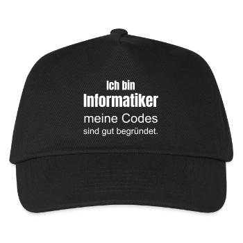 Computer scientist - Kids’ Baseball Cap - black - Front