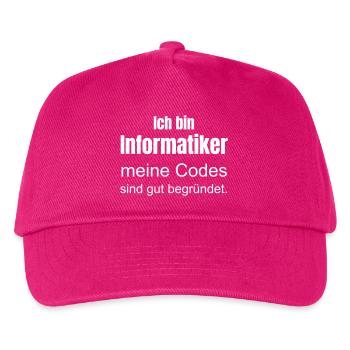 Informatiker - Kinder Basecap - Fuchsia - Vorne