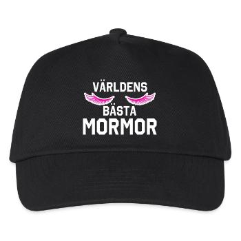 Världens bästa mormor - Kinder Basecap - Schwarz - Vorne