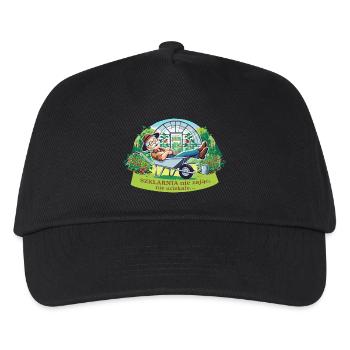 A greenhouse will not run away - Kids’ Baseball Cap - black - Front