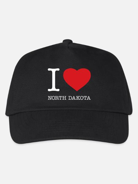 I LOVE NORTH DAKOTA - Kinder Basecap - Schwarz