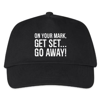 À vos marques, prêts, partez - Casquette de baseball Enfant - noir - Devant