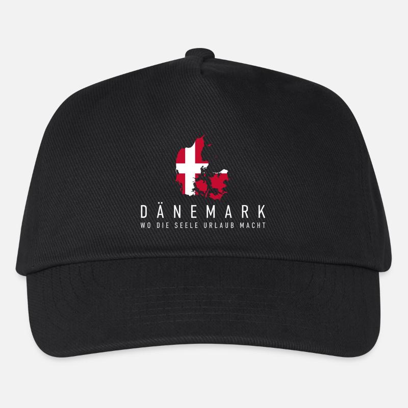 Dänemark – Wo die Seele Urlaub macht - Kinder Basecap - Schwarz