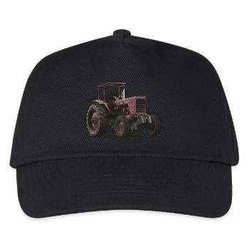 Classic Tractor // Bulldog // Illustration - Kids’ Baseball Cap - black - Front