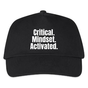 Critical Mindset Activated – Mindset Shirt - Kids’ Baseball Cap - black - Front
