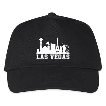 vegas skyline - Kinder Basecap - Schwarz - Vorne