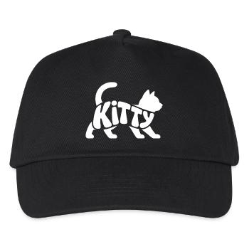 Kätzchen - Niedliche Hauskatze Design - Kinder Basecap - Schwarz - Vorne