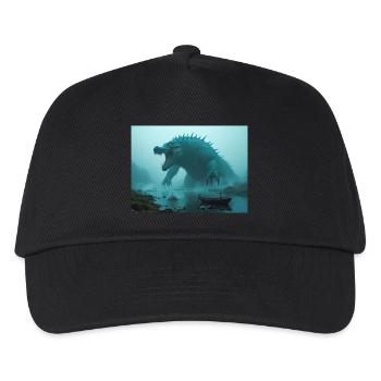 Afanc, keltisch-walisisches Seeungeheuer einer alten Legende - Kinder Basecap - Schwarz - Vorne